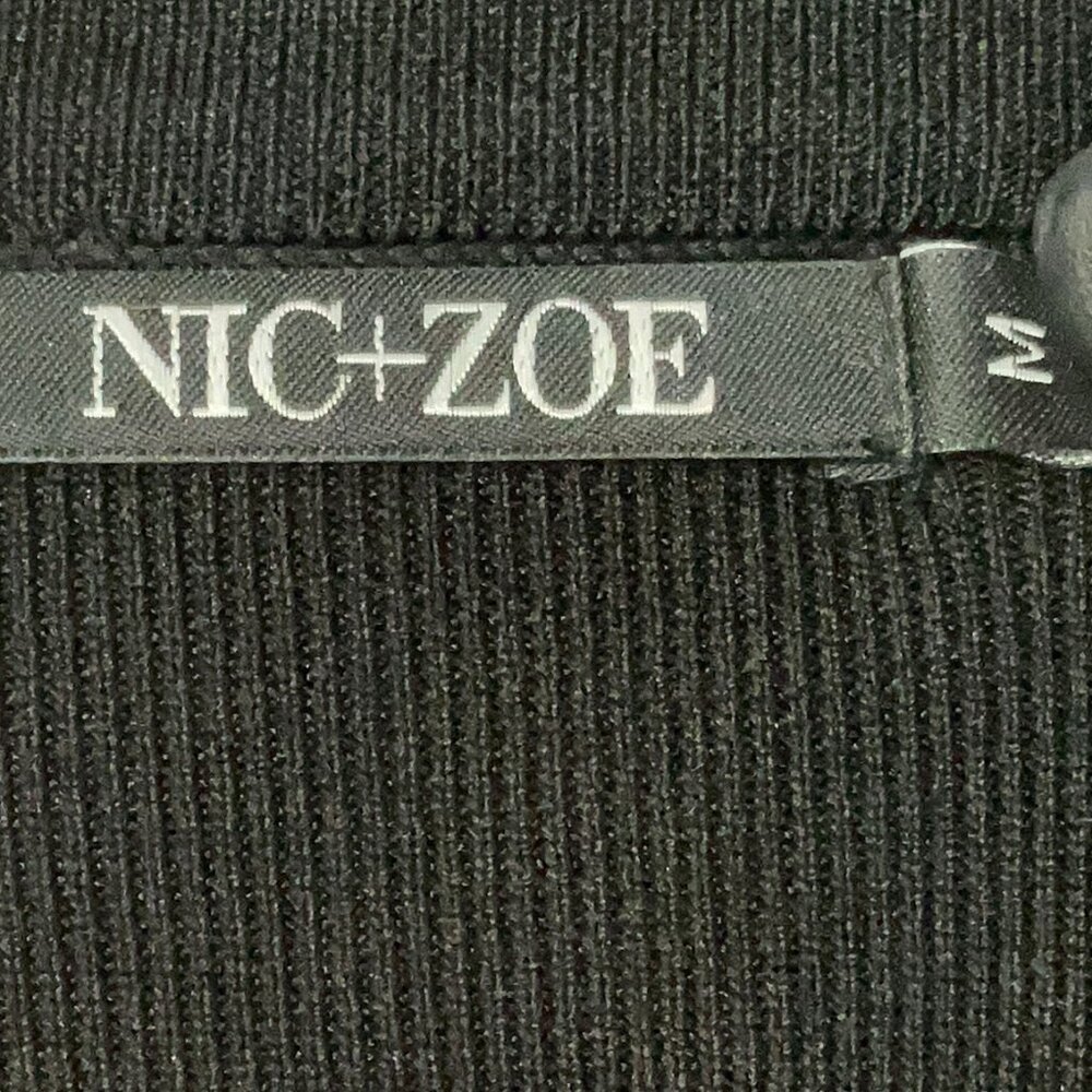 NWT black wrap sweater dress Nic + Zoe, size Medium - Picture 9 of 12